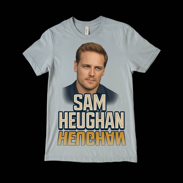 Sam Heughan Custom Fan T-Shirt (White)