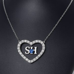 SH Heart Locket Necklace