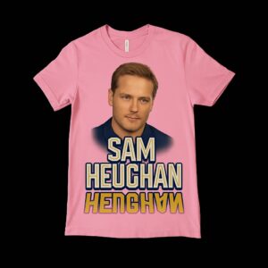 Sam Heughan Custom Fan T-Shirt (Pink)