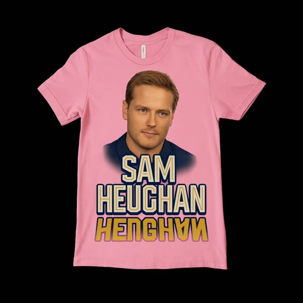 Sam Heughan Custom Fan T-Shirt (Pink)