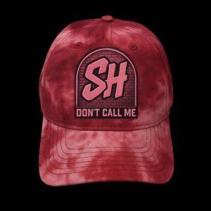 Don’t Call Me" Tie-Dye Dad Hat – Crimson